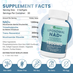 inGreens Liposomal NAD+ 1800 mg gélules emballage