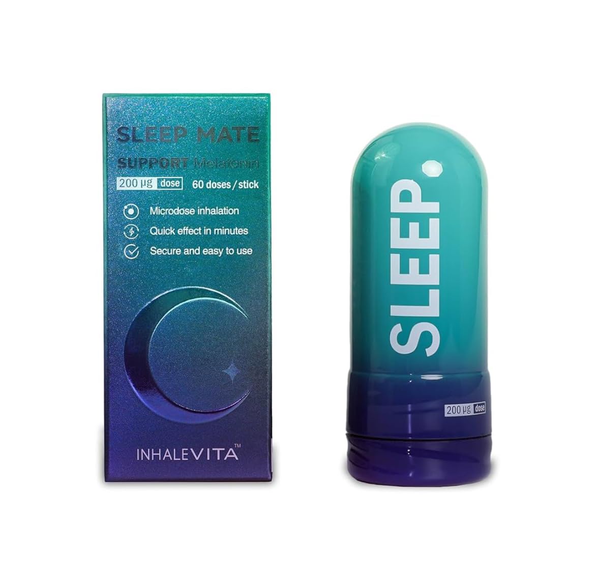Inhalateur de mélatonine INHALEVITA vue de face, modèle compact