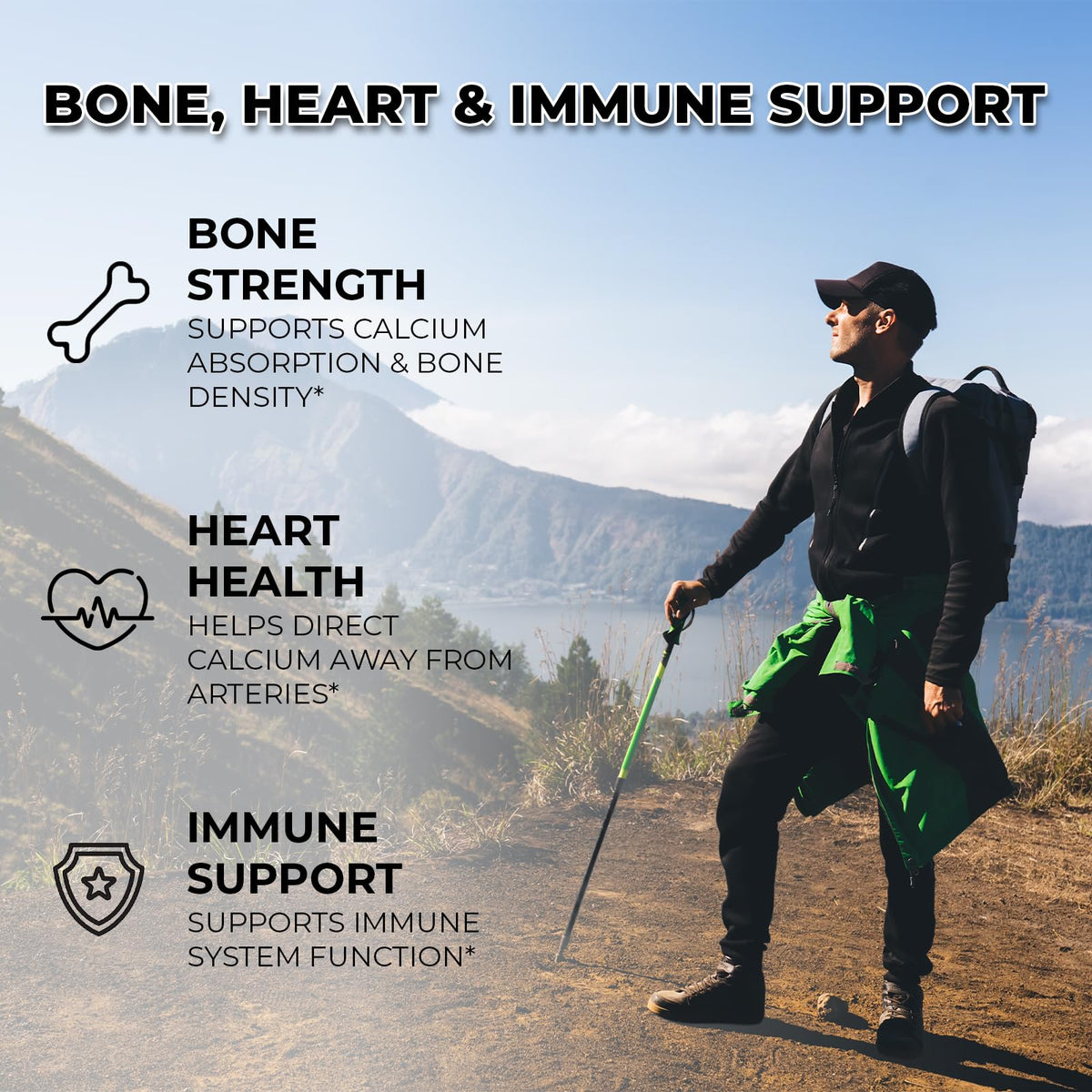 Inhale D3 + K2 gélules, emballage et informations