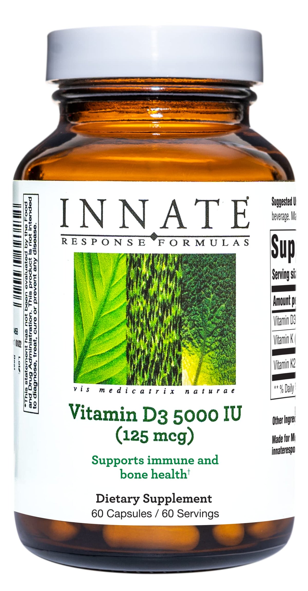 Innate Response Formulas D3 5000 UI 60 capsules vue de face