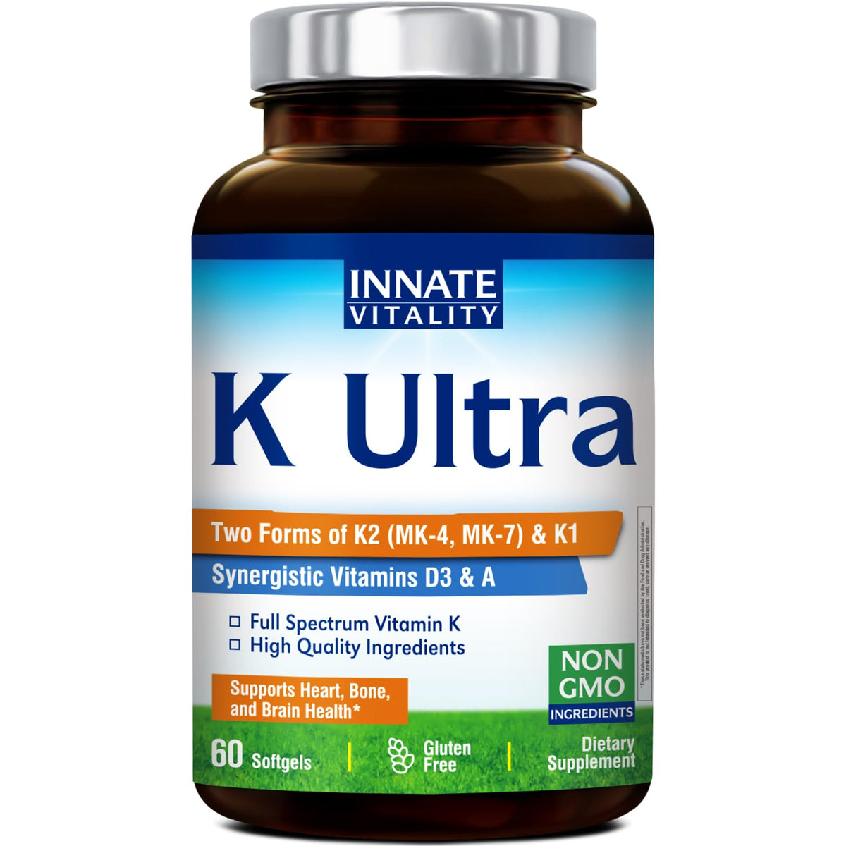 Innate Vitality K Ultra 60 gélules miniatures en boîte