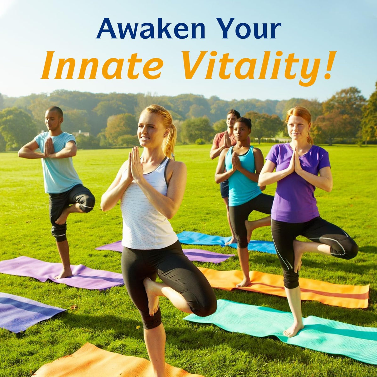 Innate Vitality Omega 3 huile de poisson sur une table en bois