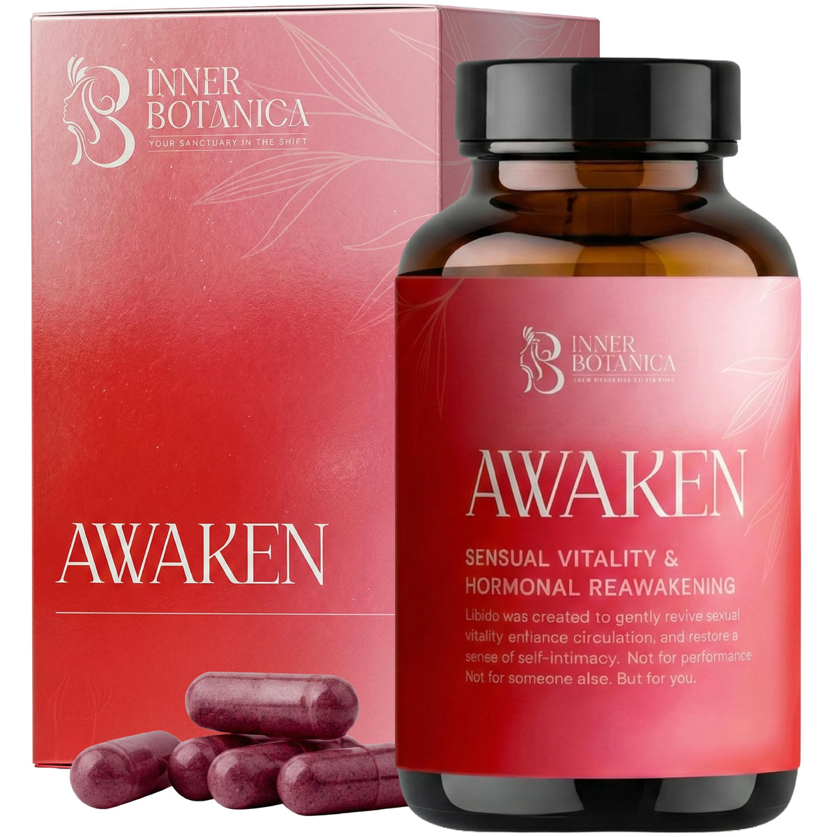Inner Botanica Complément Alimentaire Libido Femme 60 Capsules vue de face