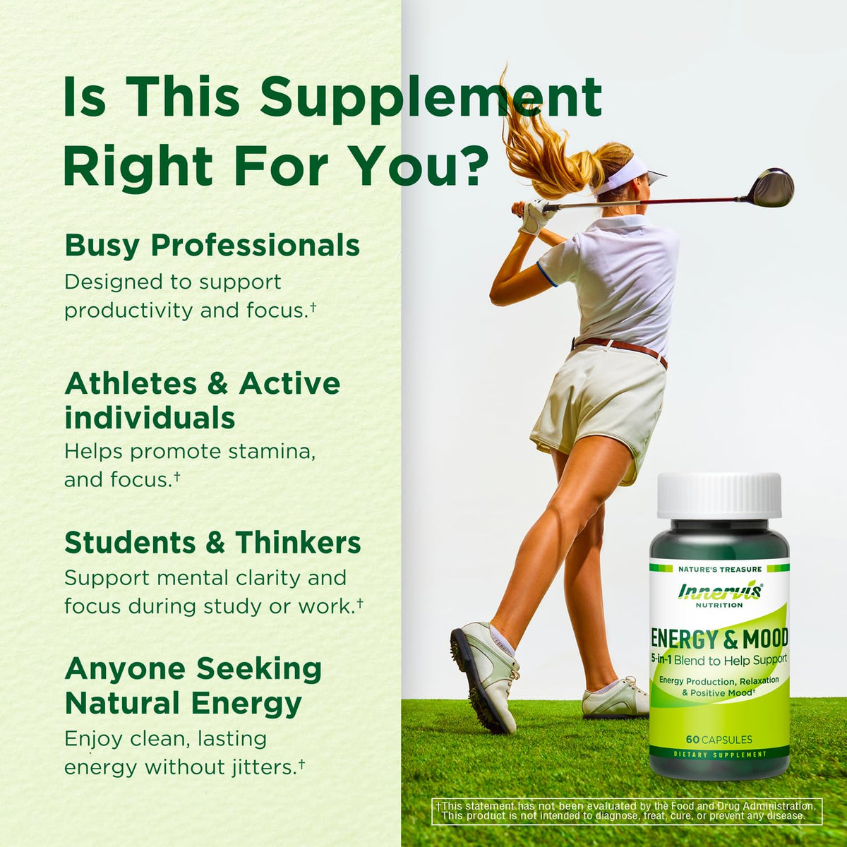 INNERVISNUTRITION 60 Capsules sur une table