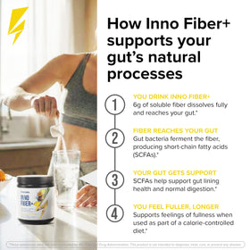 Inno Fiber+ complément alimentaire en poudre 458g avec cuillère