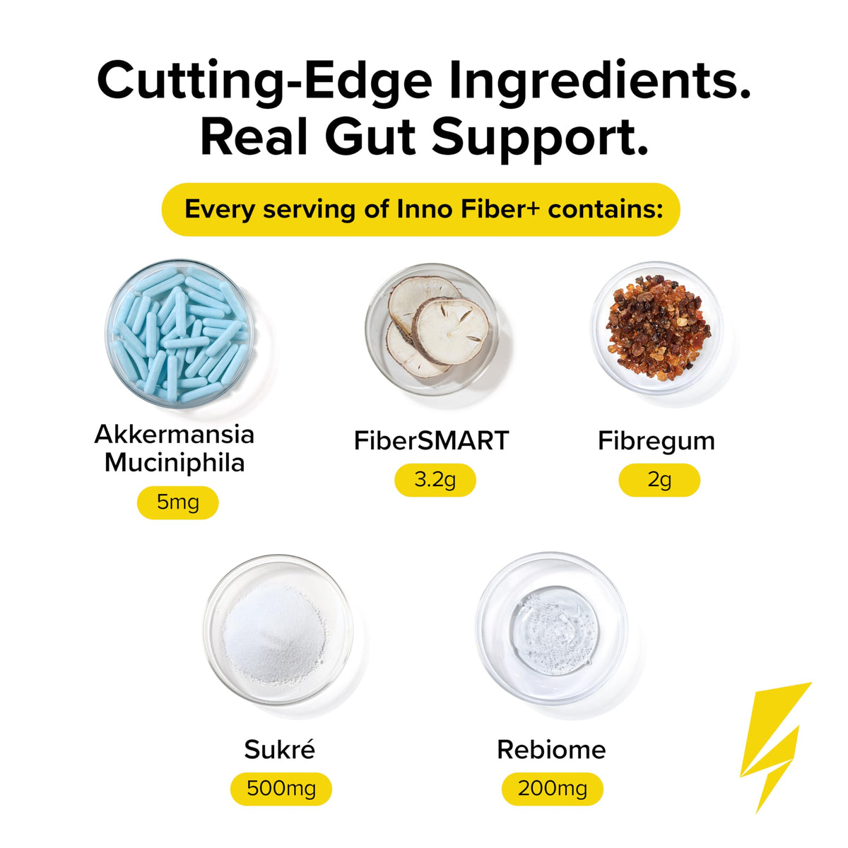 Inno Fiber+ complément alimentaire en poudre 458g mélange dans un smoothie