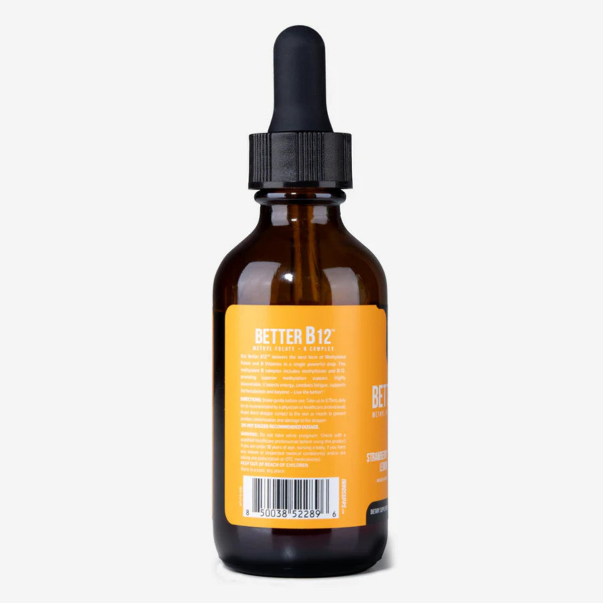 InnoSupps Better B12 gouttes liquides sur fond neutre