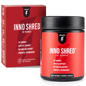 InnoSupps Inno Shred bouteille vue de face avec capsules végétales