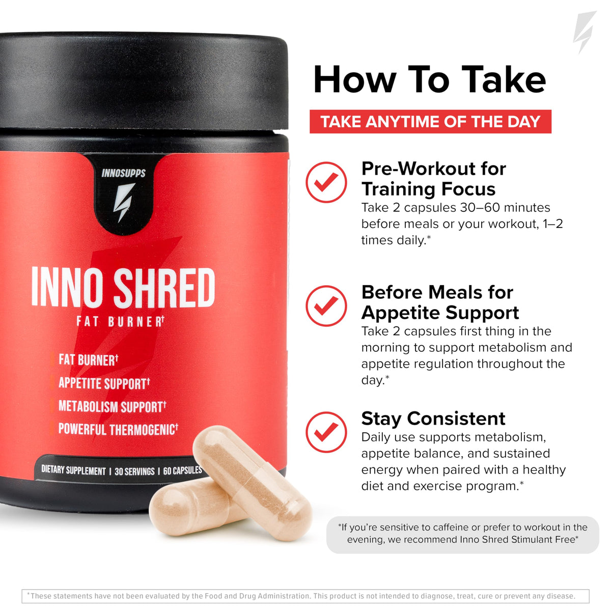 InnoSupps Inno Shred en mode lifestyle avec des accessoires de fitness