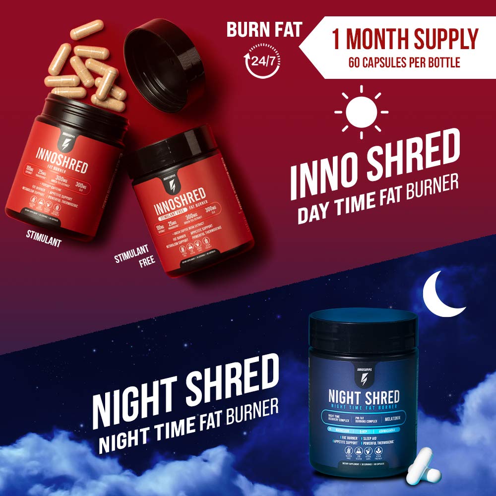 InnoSupps Inno Shred gélules végétales dans un bol