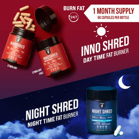 InnoSupps Inno Shred gélules végétales dans un bol
