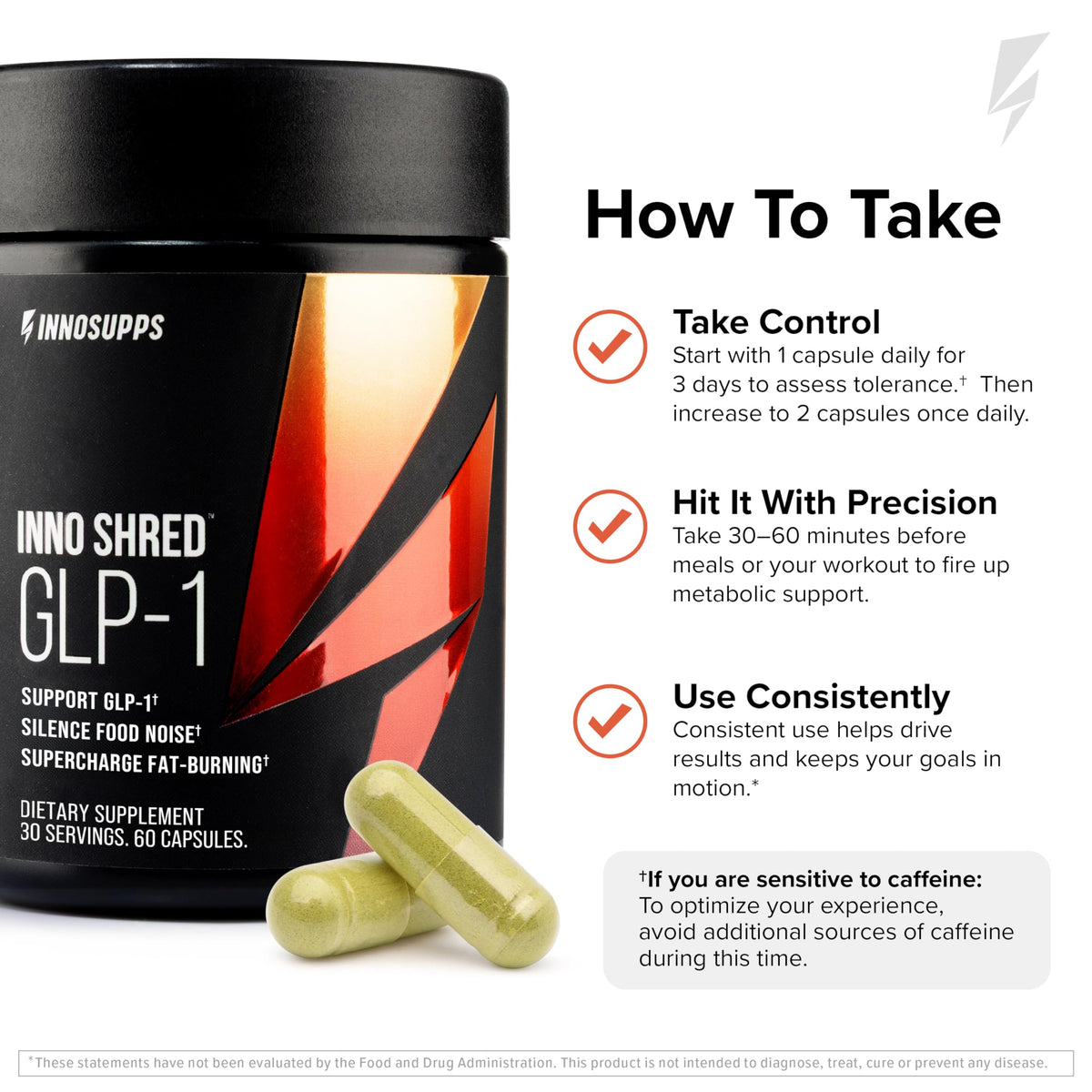 InnoSupps Inno Shred GLP-1 Brûleur de Graisse ingrédients