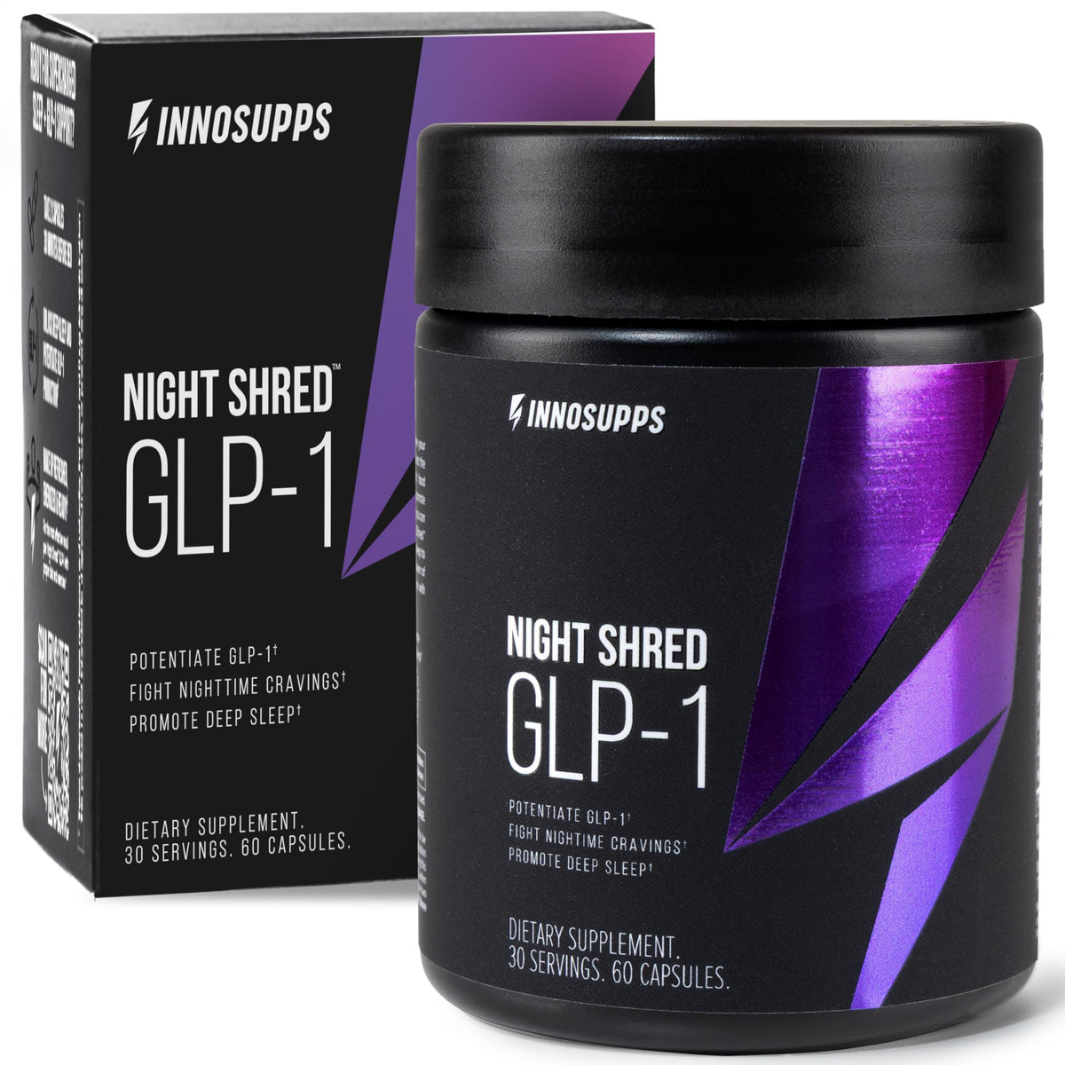 InnoSupps Night Shred GLP-1 boîte de 30 capsules vue de face