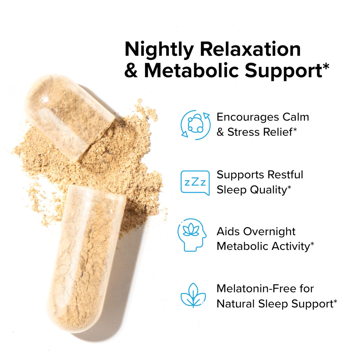 InnoSupps Night Shred vue de côté montrant la taille des capsules