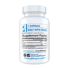 InnovaPharm Zinc Chélaté et Cuivre Chélaté 100g - emballage