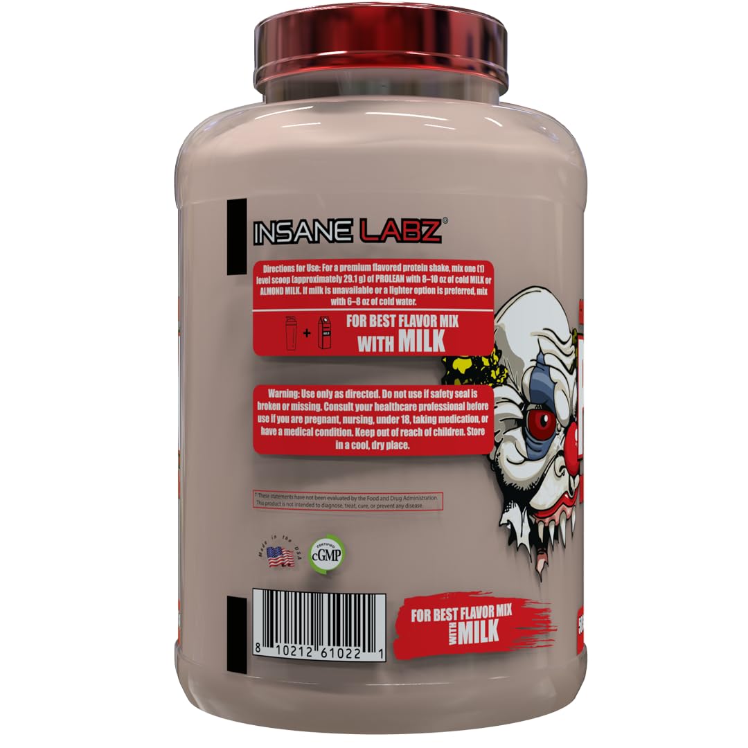Insane Labz ProLean poudre dans un shaker avec eau