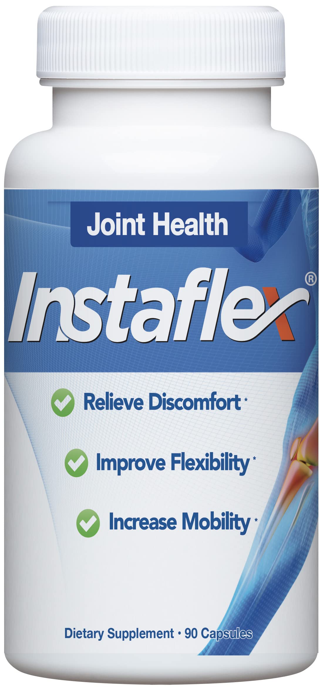 Instaflex Complément Alimentaire Articulaire 90 Comprimés, vue de face du flacon