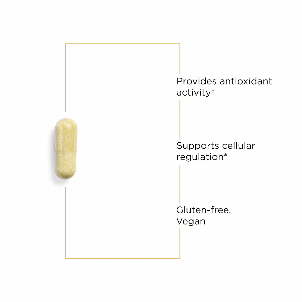 Integrative Therapeutics Alpha-Glycosyl Isoquercitrin gélules sur une surface claire