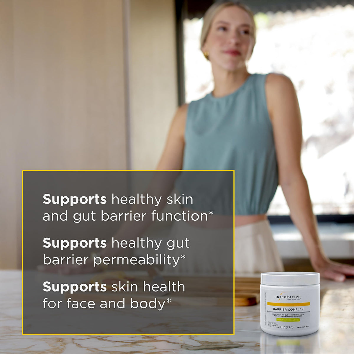 Integrative Therapeutics Barrier Complex 150g étiquette de produit avec ingrédients