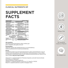 Integrative Therapeutics Clinical Nutrients HP capsules on a white background