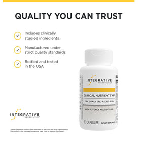 Integrative Therapeutics Clinical Nutrients HP measuring scoop and capsules