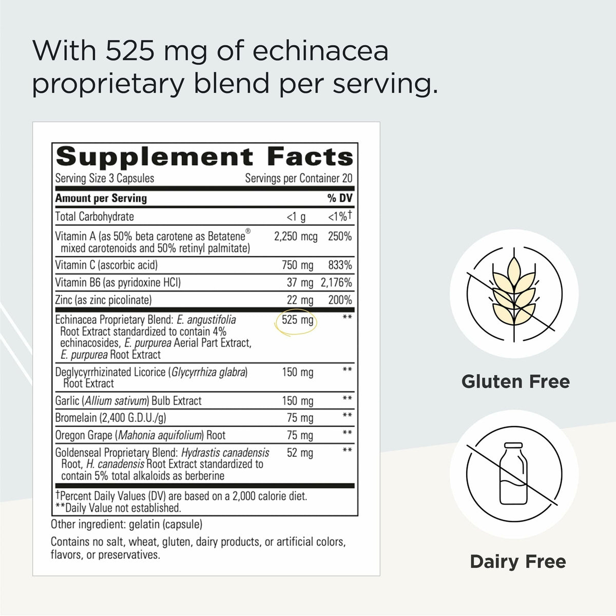 Integrative Therapeutics EHB complément alimentaire 60 capsules avec étiquette