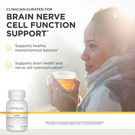 Integrative Therapeutics GABA Complément Alimentaire 60 Capsules étiquette détaillée