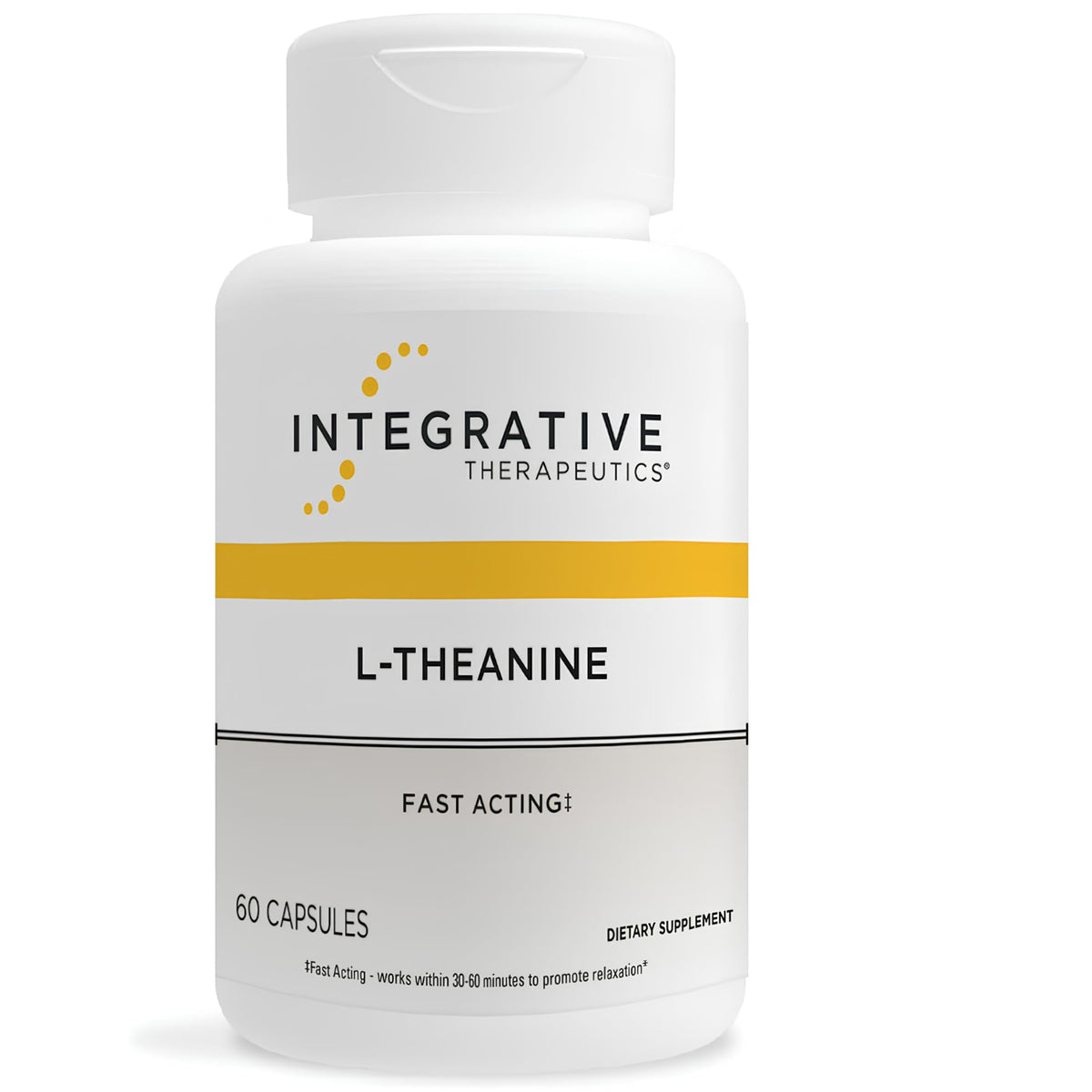 Integrative Therapeutics L-Theanine 60 capsules vue de face