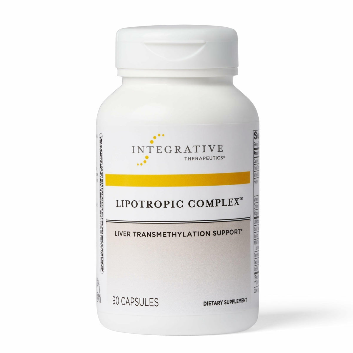 Integrative Therapeutics Lipotropic Complex 90 comprimés vue de face