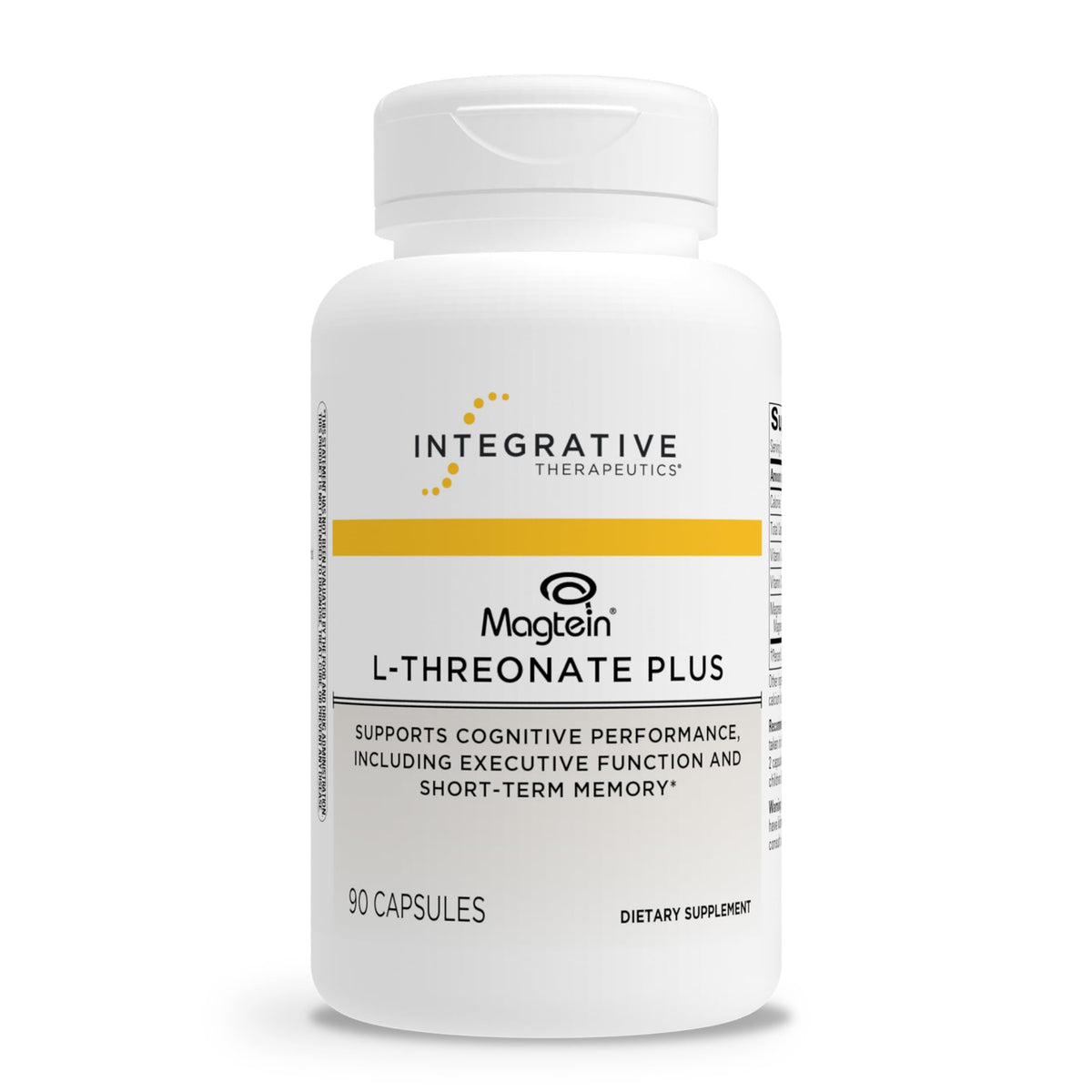 Integrative Therapeutics Magtein L-Threonate Plus 90 capsules, vue avant