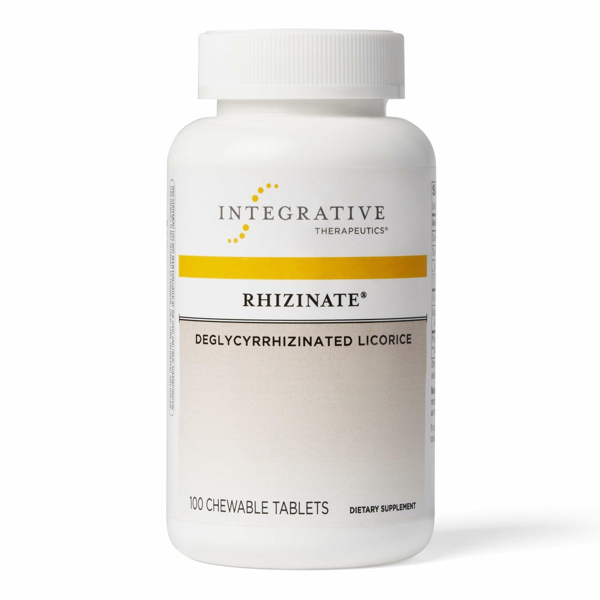 Integrative Therapeutics Rhizinate 100 comprimés à mâcher, vue de face