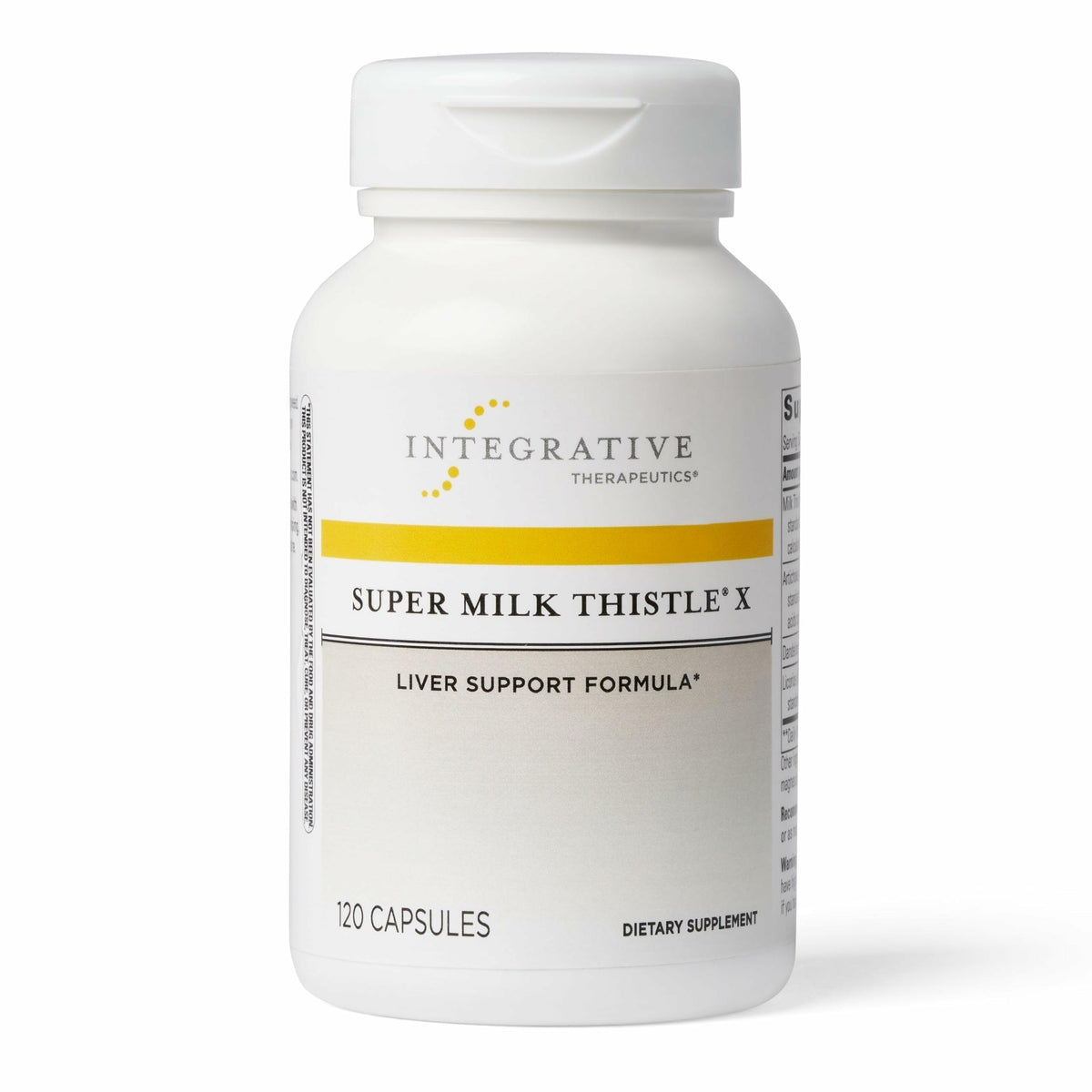 Integrative Therapeutics Super Milk Thistle X 120 capsules front view