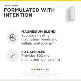 Integrative Therapeutics Tri-Magnesium capsules sur une table