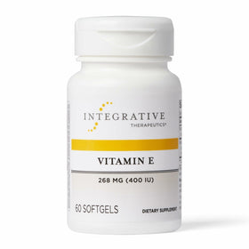 Integrative Therapeutics Vitamine E 60 gélules, vue de face