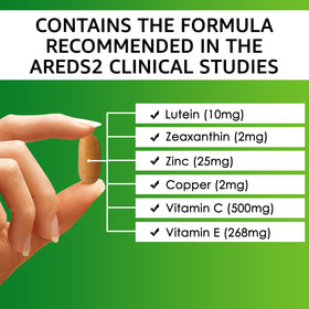 Intelligent Formula Vitamines Oculaires AREDS2 étiquette détaillée