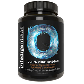 Intelligent Labs Huile de Poisson Omega 3 Pure 2250mg vue avant
