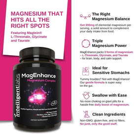 Intelligent Labs MagEnhance Complex Magnésium 120g avec capsules