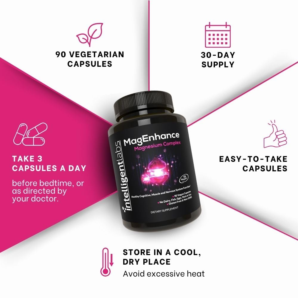 Intelligent Labs MagEnhance Complex Magnésium 120g avec dosage