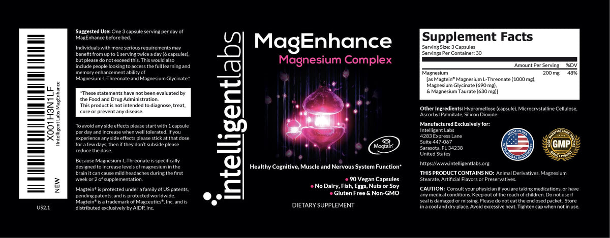 Intelligent Labs MagEnhance Complex Magnésium 120g en mode de vie