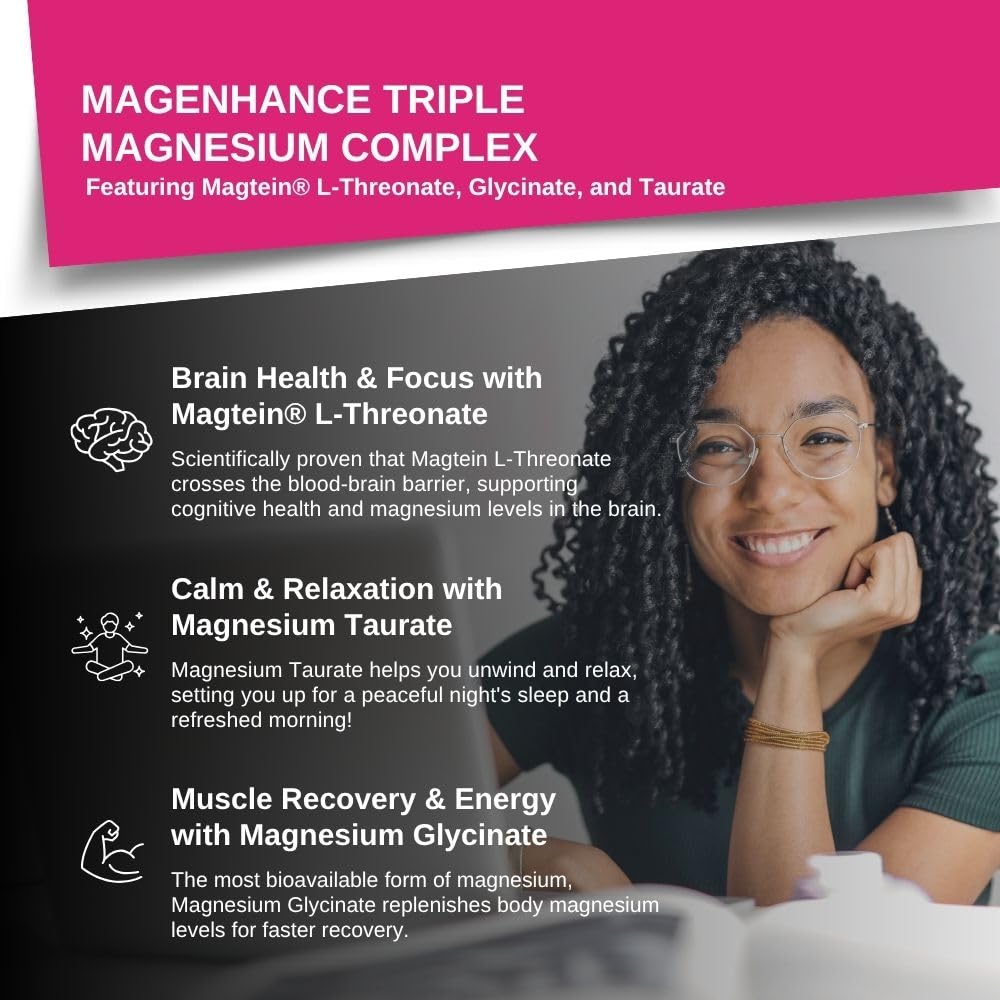 Intelligent Labs MagEnhance Complex Magnésium 120g sur fond blanc