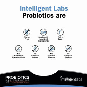 Intelligent Labs Probiotiques Adultes 50B CFU, étiquette de composition