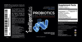 Intelligent Labs Probiotiques Adultes 50B CFU, vue de côté de l'emballage