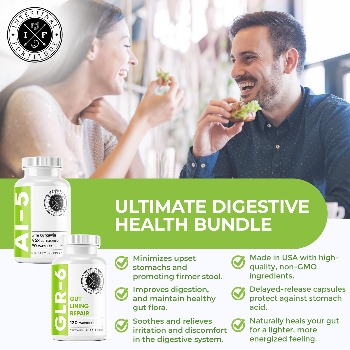 Intestinal Fortitude AI-5 & GLR-6 complément alimentaire ingrédients