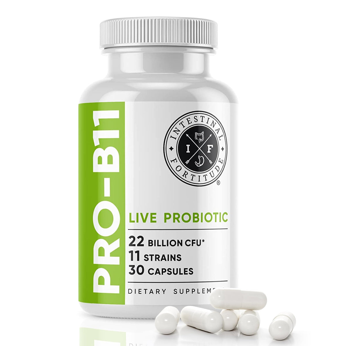 Intestinal Fortitude PRO-B11 30 capsules vue de face
