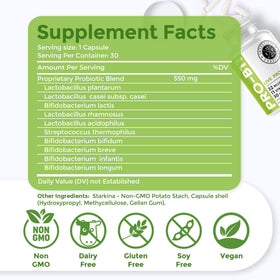 Intestinal Fortitude PRO-B11 capsules avec étiquette
