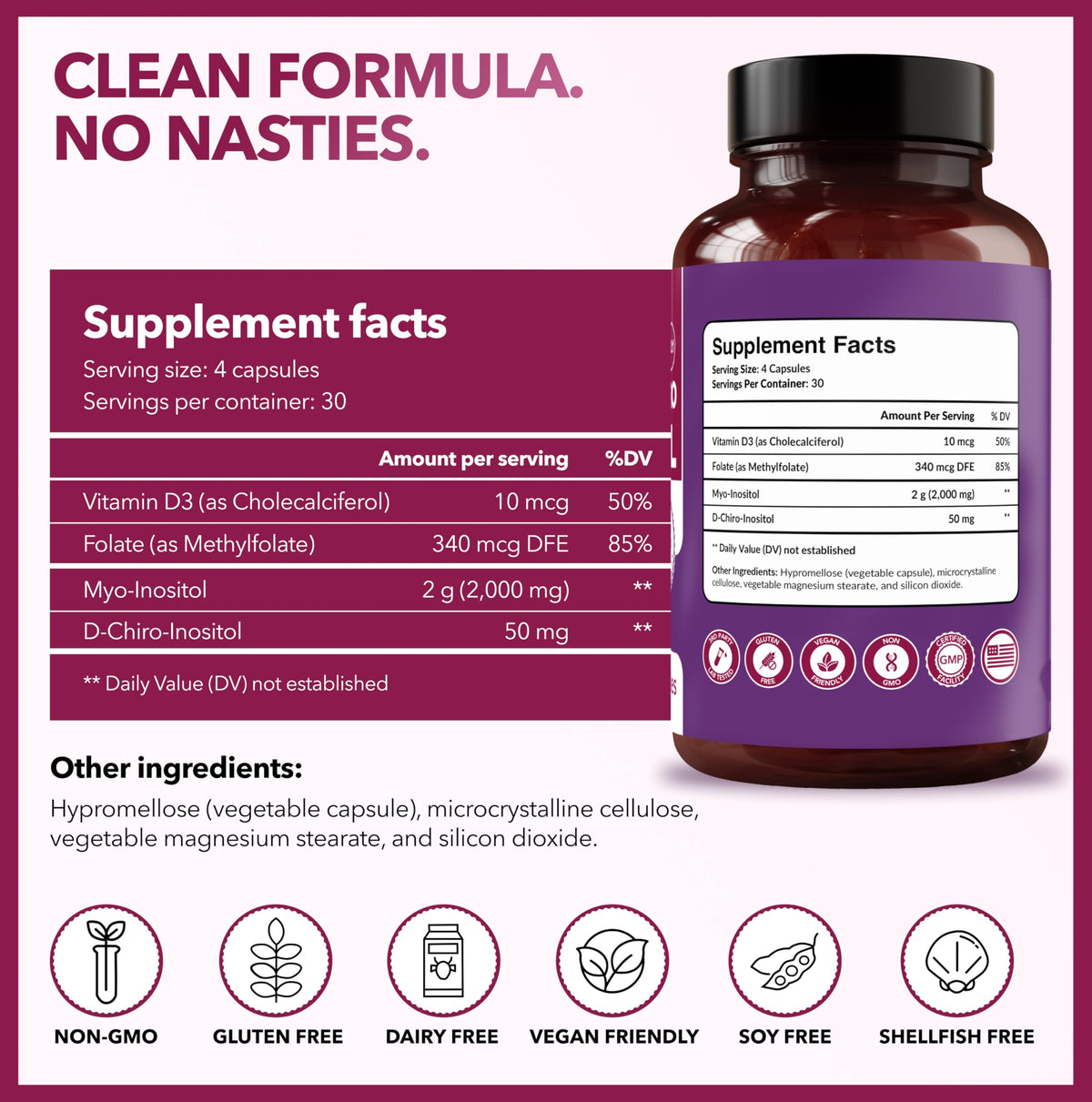 Intimate Rose Myo-Inositol & D-Chiro Inositol 40:1 lifestyle scene