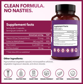 Intimate Rose Myo-Inositol & D-Chiro Inositol 40:1 lifestyle scene