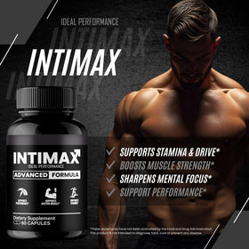 Intimax Capsules sur une table en bois