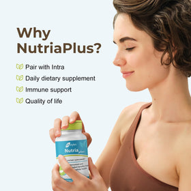 Intra NutriaPlus capsules avec une cuillère pour dosage