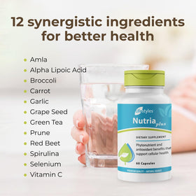 Intra NutriaPlus capsules sur une surface en bois